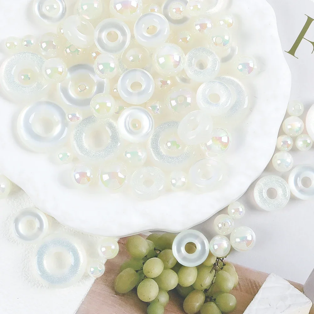 

5pcs Changing Color When Exposed To Light Blossom Geometric Shape Beads For Jewelry Making DIY Earrings Beaded Clothing Charms