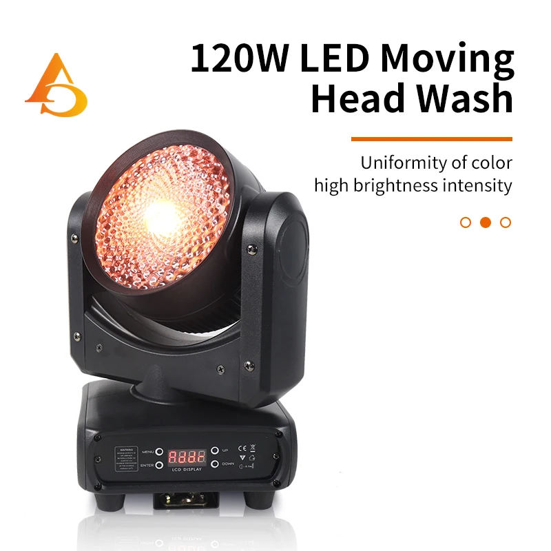 led moving head wash light wall wash effect dmx512 para dj stage disco party clube natal 120w rgbw 4in 1 01