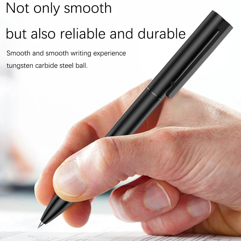 BUNKI-Metal Sign Pen,Ballpen,Signing Pen,0.5mm Gel PREMEC,Smooth Switzerland Refill,Black Ink,Office, School,Writing Pen,BK0100 image 5