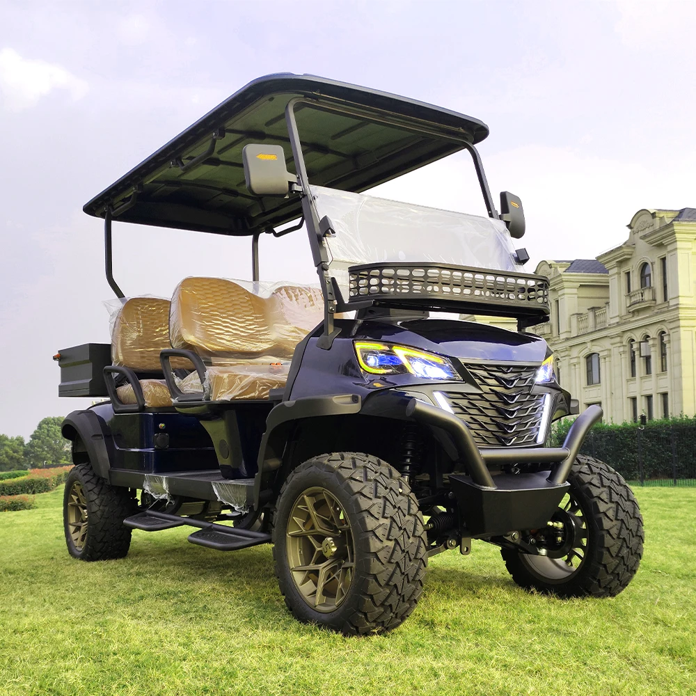 CE Approved Lithium Battery Golf Car 72V Lithium Battery Solar 7000W Off Road Street Legal Buggy Electric Golf Cart