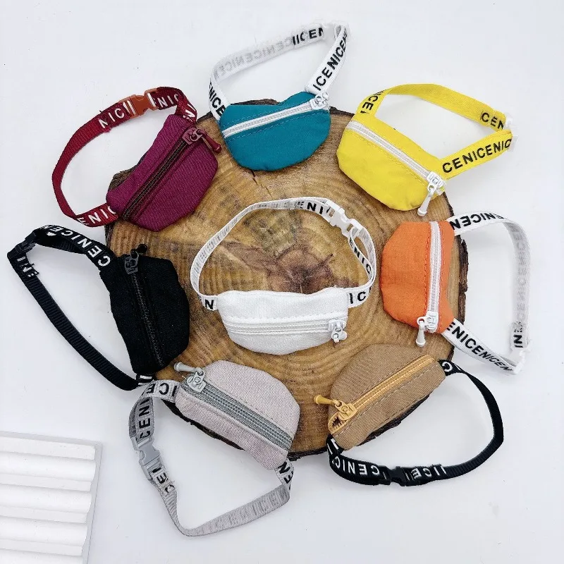 

6 точек/8 точек/12 точек кукла labubu миниатюрная модная сумка на молнии диагональные аксессуары для кукол bjd детская сумка слепые коробки