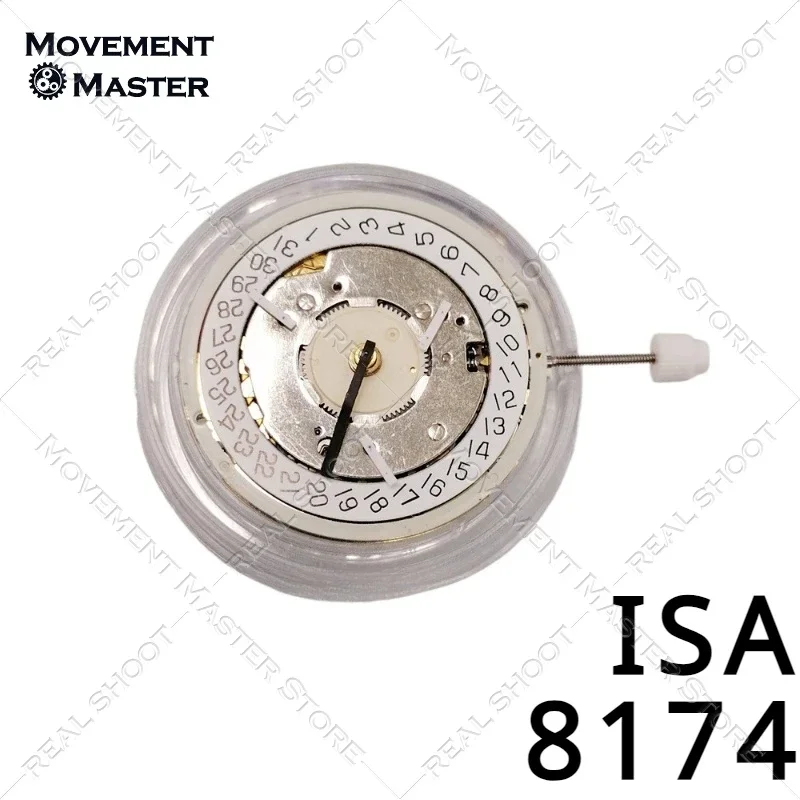 ISA 8174 relógio de movimento, novo suíço, original 8174, quartzo, 7 pinos, acessórios de relógios