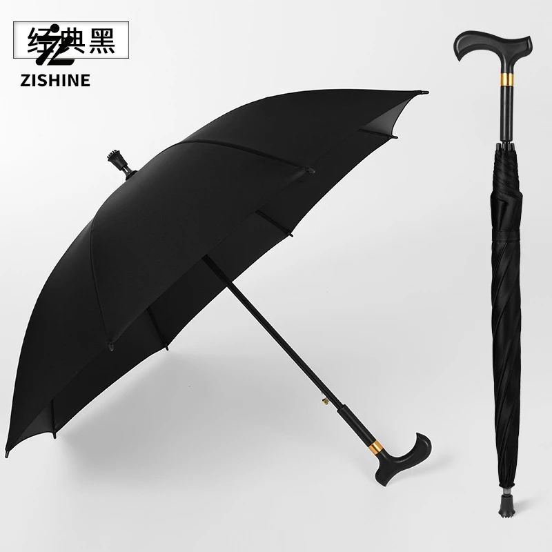 

Double 8-rib walking stick umbrella, sun protection and non-slip long-handled umbrella,vintage hiking pole, hiking umbrella gift