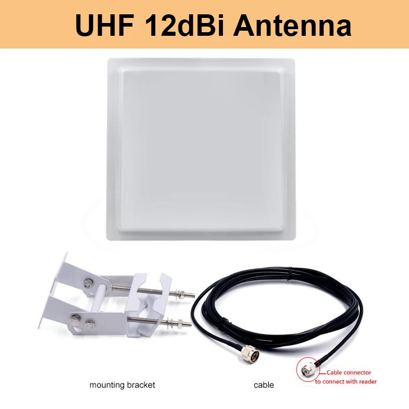 FRD750A 12dbi UHF RFID antenna long range distance 40*40cm R700 compatible passive reader polarization