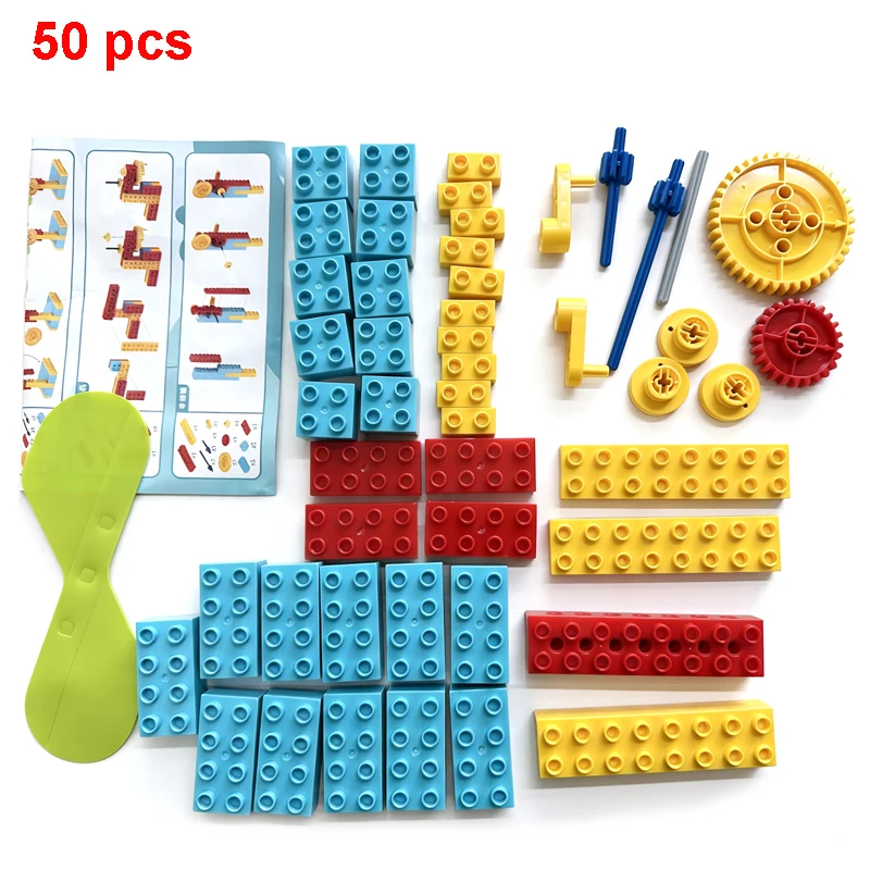 Big Building Blocks Technology Engineering Machinery Assembly Accessory Compatible Duploes 9656 45002 children Educational Toys