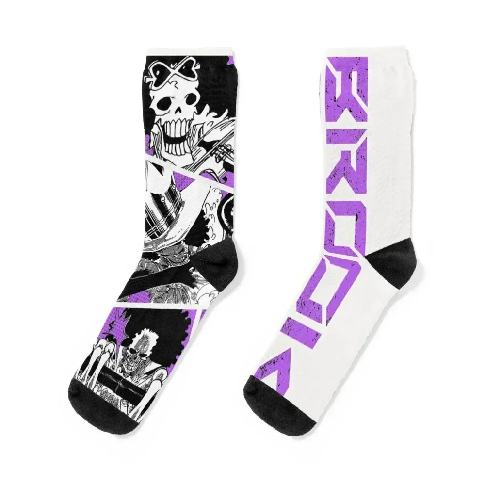 

Brook Manga Panel Socks new year retro Soccer custom Boy Socks Women's