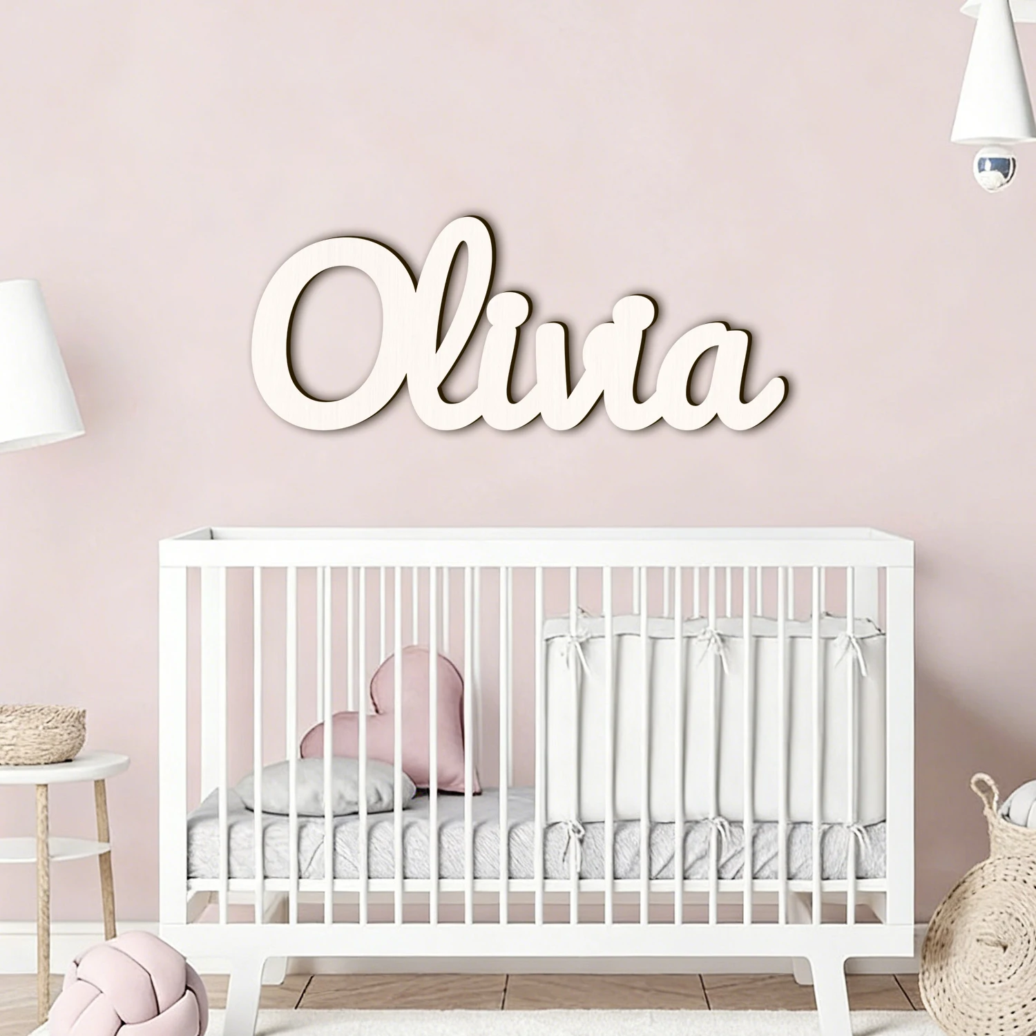 1pc Custom Wooden Name Sign,Customized Gifts,Baby Crib Label,Multi Color Select,Valentine's Day Gift,
