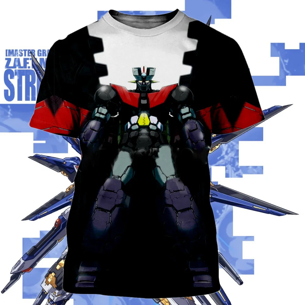 Moda quente mecha clocl mazinger z impressão 3d o-pescoço camisetas masculino/feminino casual manga curta moda cosplay tshirt roupas unissex