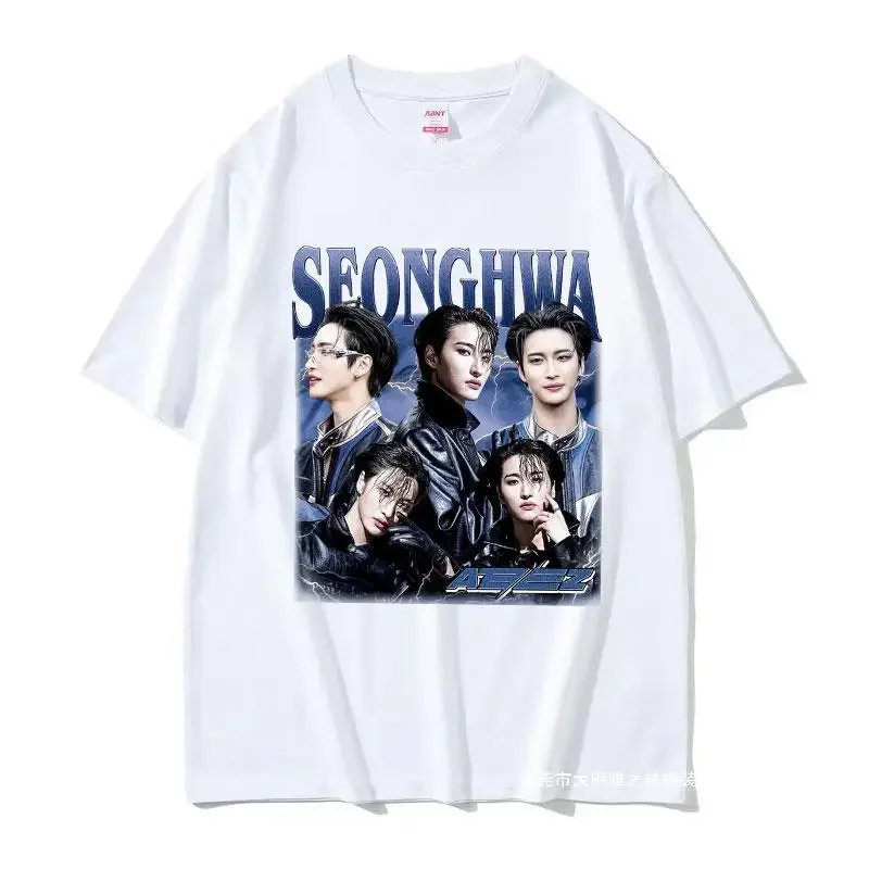 Korean Ateez Seonghwa World Tour Graphic T Shirt Men Women F