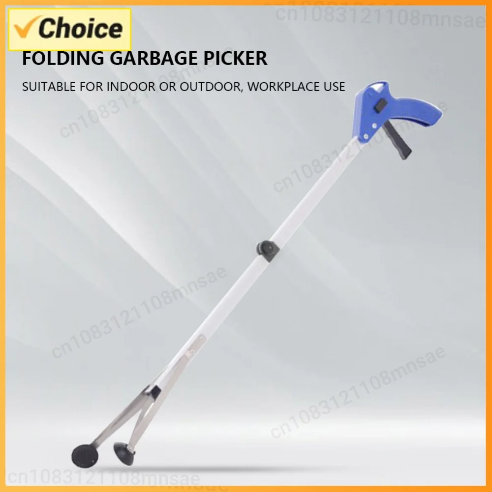 Garbage Picker Aluminum Alloy Waste Leaves Pick Strong Rubber Suction Cups Cleaning Up Clip for Indoor/Outdoor/Workplace/Home