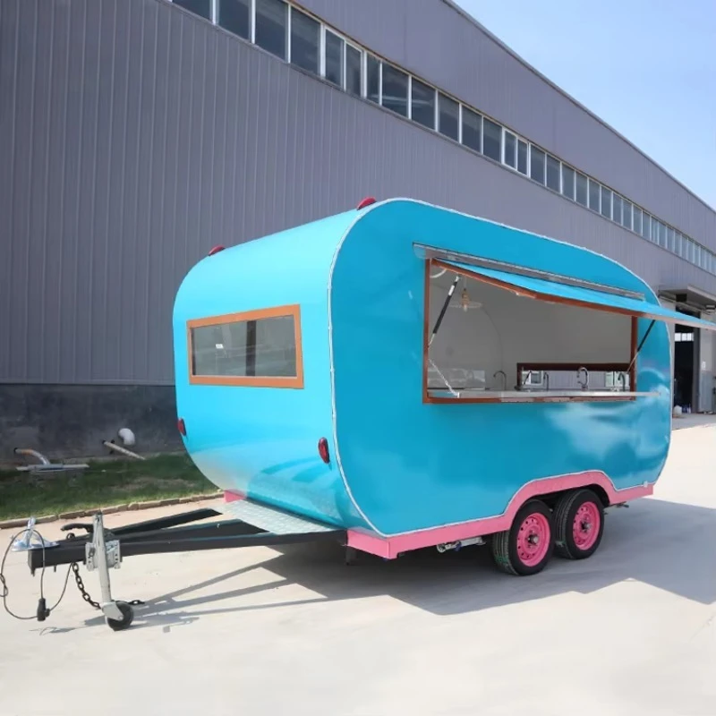 Fully Equipped Mobile Food Trailer Practical Catering Coffee Service Cart For Outdoor Business Use view 6