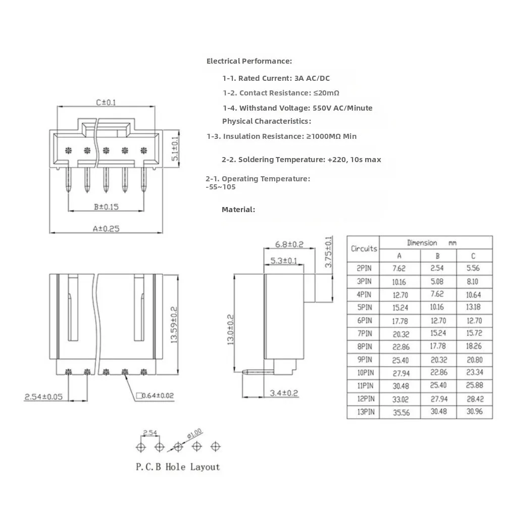 5Sets Single Row Dupont Connector Kit With Buckle Straight Pin Pin Header Housing Good Conductivity Right Angle Dupont Connector
