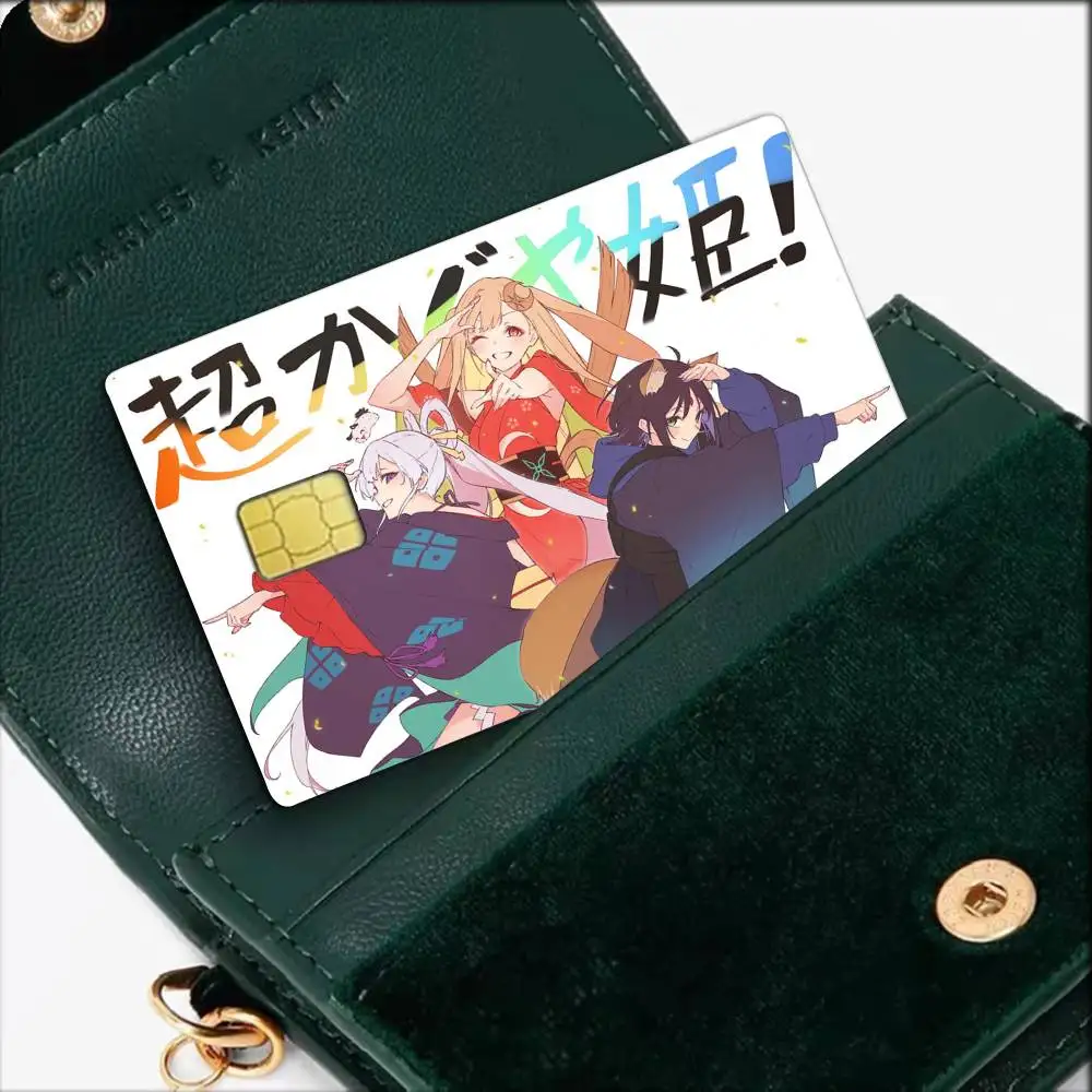 C-Cosmic P-Princess K-Kaguya   Waterproof Film Skin Cover Credit Card Stickers Debit Front Bank Bus Pass
