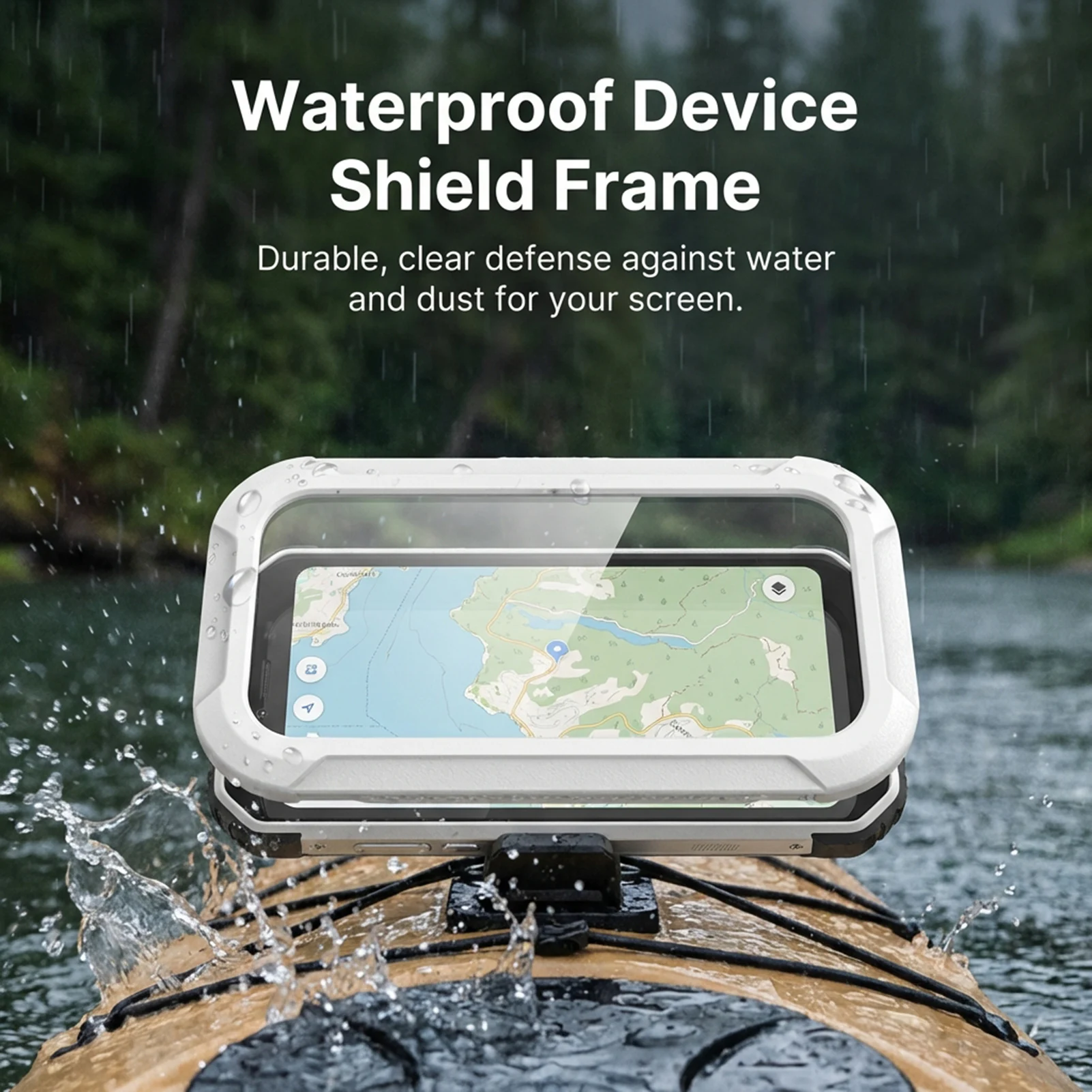 Anti-Fog Phone Holder Rotating for Shower Bathroom Waterproof Wall Mount Case Fog-Free Storage Stand Durable ABS Plastic