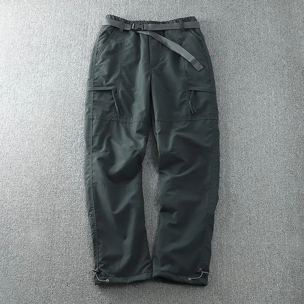 صوف مبطن الرجال السراويل البضائع 2025 الخريف الشتاء ملابس العمل حجم كبير 4XL تسلق ركض السراويل مستقيم الساق Sweatpants #1