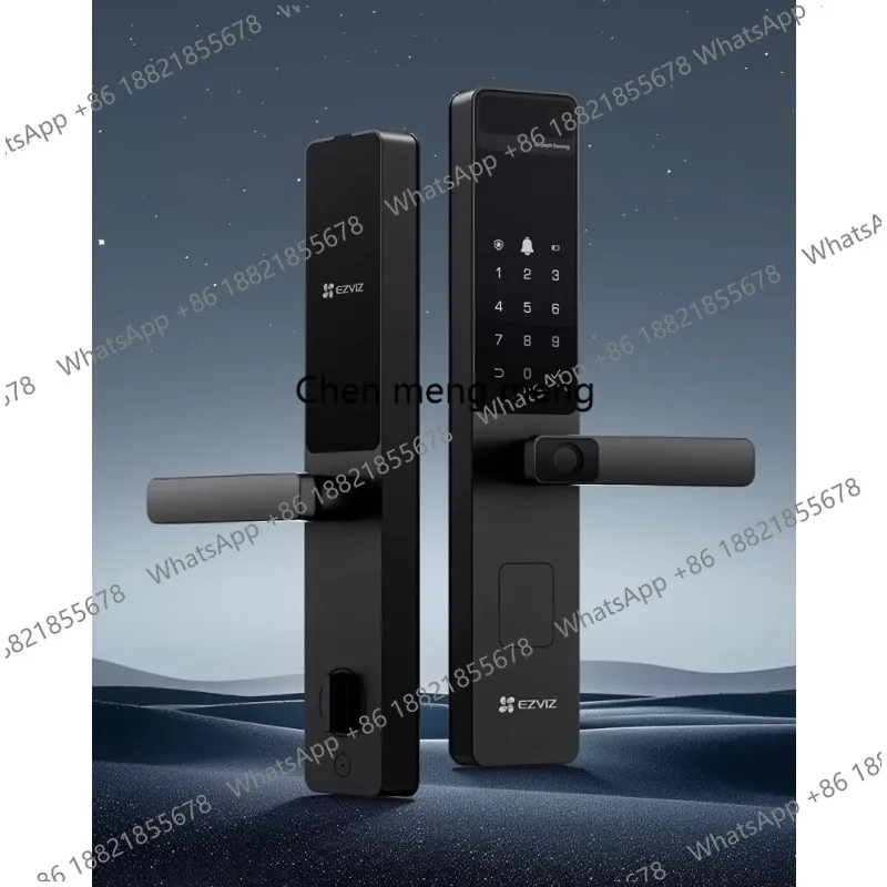 

3D facial recognition video lock smart one grip open fingerprint password lock home security door electronic door lock