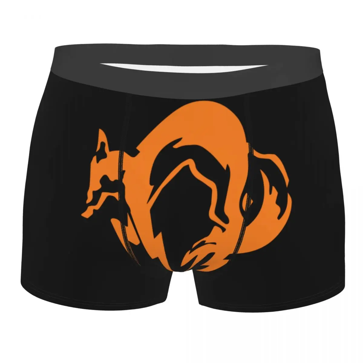 Metal Gear Solid Fox Logo Boxer Shorts For Homme 3D Print Video Game Underwear Panties Briefs Breathable Underpants