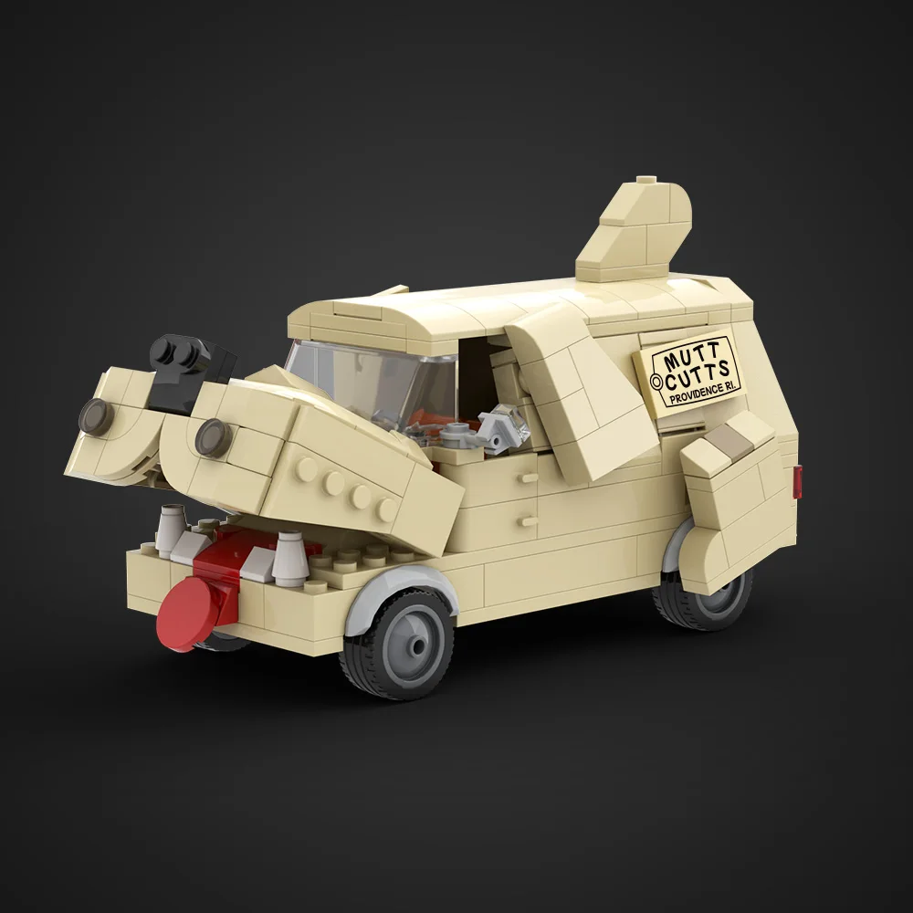 Gobricks MOC DIY Dog van Building Blocks Model Dumb And Dumber Car Minivan Bricks diy Assembled Toy For Children Gift