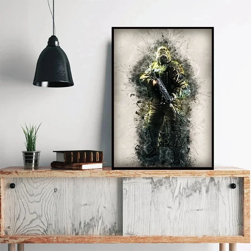 Michaela Schneider Rainbow Six Siege Red Crow Hibana Operator HD Art Canvas Poster Painting Wall Picture Print Bedroom Decor