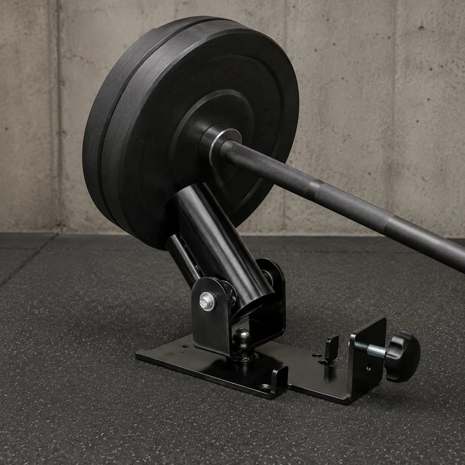 Barbell Landmine Platform Easy to Install T-Shaped Bar Row Base T-Shaped Bar Landmine Holder Multi-Functional Barbell Row