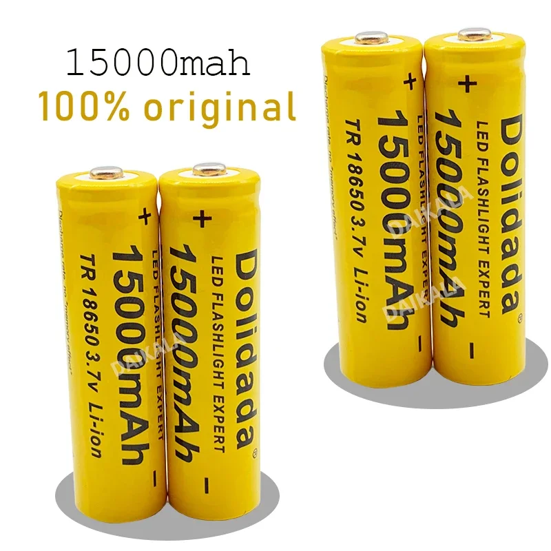 New Hot Selling High Capacity 15000 MAh 3.7V 18650 Lithium Ion Battery LED Flashlight/Toy Rechargeable Mobile Phone Battery