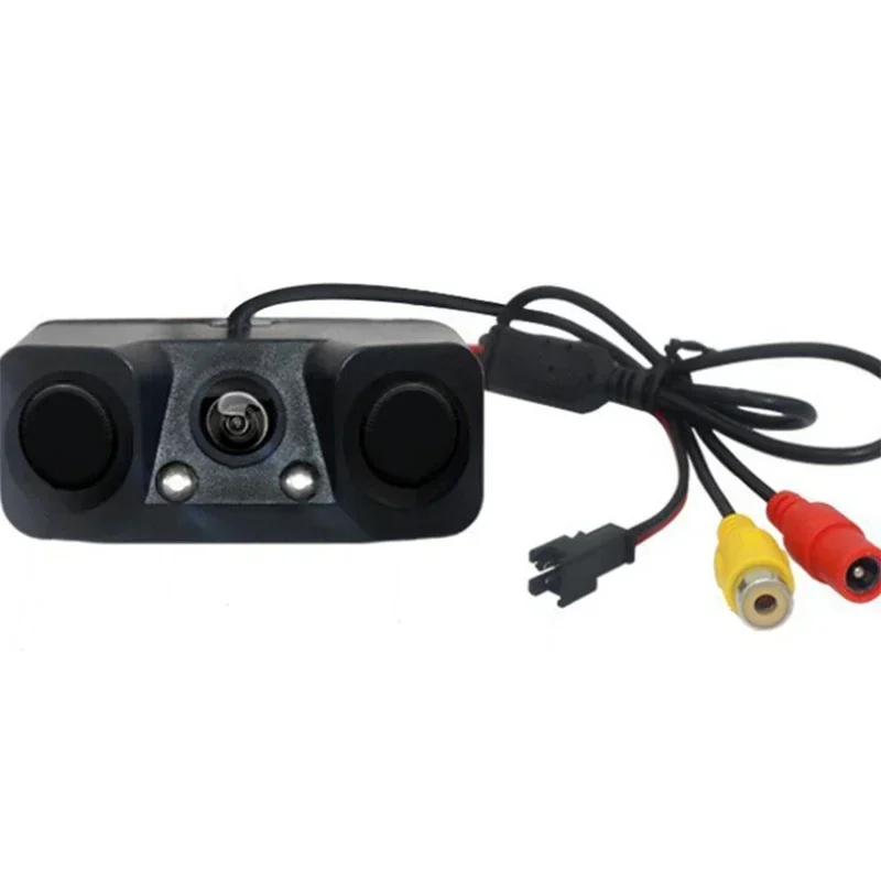 Universal Mini Alarm 3-in-1 Night Vision Reversing Radar Sensor Detector with LED Light Rear View Camera Car Accessories