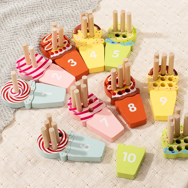 Rompecabezas de educación temprana, ayudas para la enseñanza, palos, palos de aprendizaje digital, emparejamiento, entrenamiento enfocado, juguetes de iluminación de matemáticas