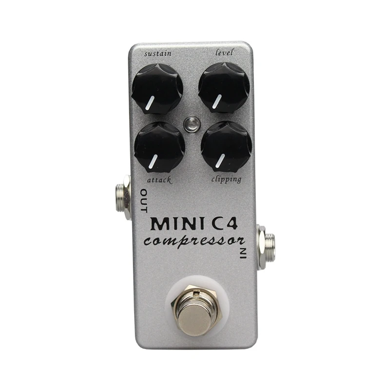 Moskyaudio MINI C4 COMPRESSOR pedał efektów gitarowych gitara basowa pedał kompresora Mini C4 kompresor True Bypass Rotate Sustain