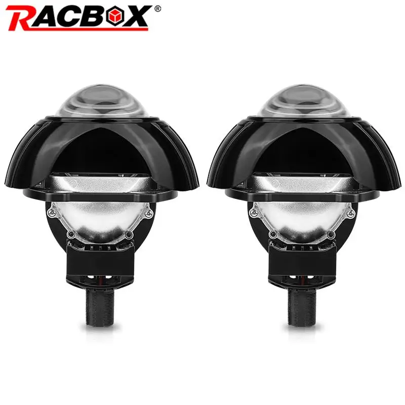 

100W 10000LM 3 Inch Bi-LED Projector Lenses Headlight H4 H7 9005 9006 High Low Beam 6000K Car Headlamp Retrofit 12V