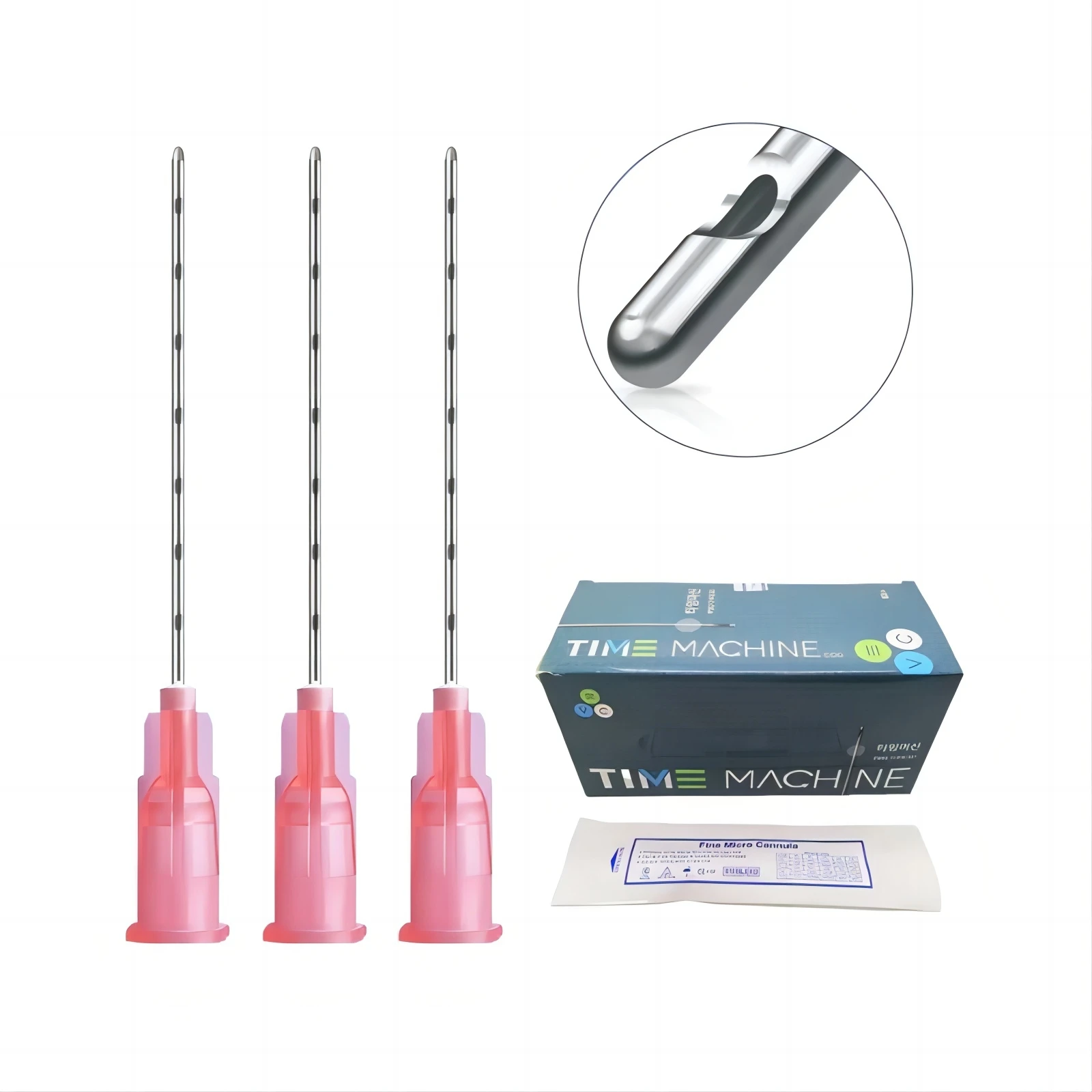Medical Sterile disposable 16G 18G 22G 25G 50mm 70mm Blunt Tip Fine Micro Cannula Injectable for Hyaluronic Acid dermal filler