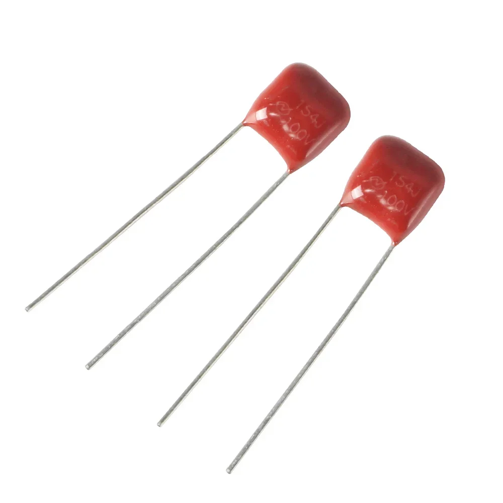 40PCS 100V CBB Capacitor 104J 100nF 154J 150nF 224J 220nF 334J 330nF 474J 470nF Polypropylene Film Capacitor 0.1uF 0.15uF 0.22uF