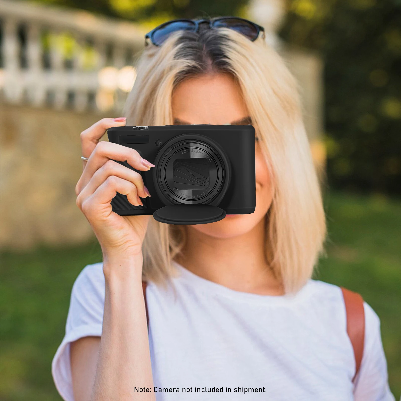 for Canon PowerShot SX740 HS/SX730 HS Soft Silicone Case With Lens Protector Cap Rubber Camera Bag Skin Anti-Scratch Slim Fit