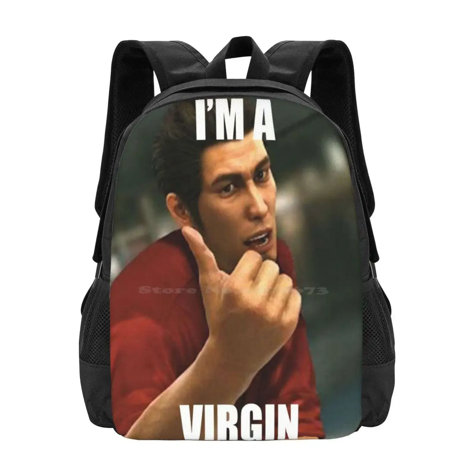 

Virgin Kiryu Hot Sale Schoolbag Backpack Fashion Bags Yakuza Meme Kiryu Kazuma Ryu Ga Gotoku Funny