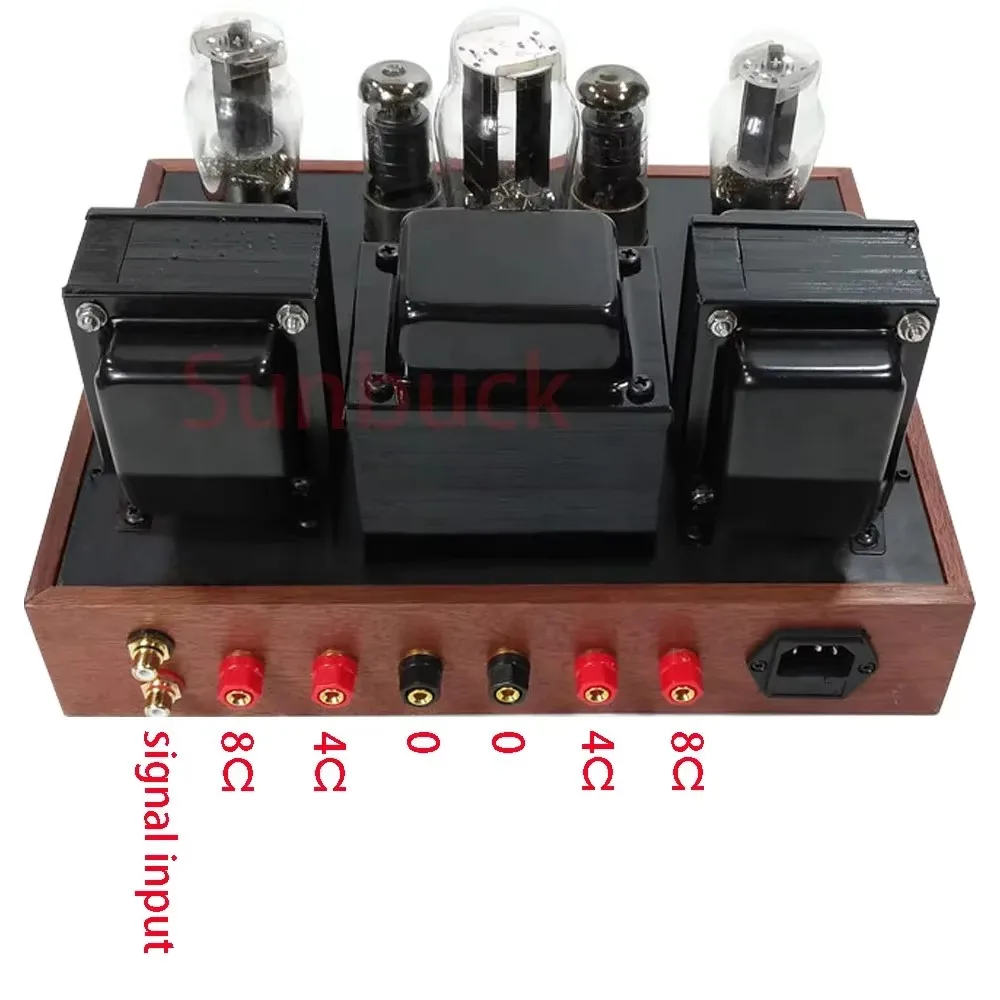 Sunbuck 5Z3P Tabung Penyearah 6J8P Dorong EL34 6P3P 6L6 KT66 Amplifier Daya Tabung Vakum 8W + 8W Audio Amplifier Tabung Ujung Tunggal