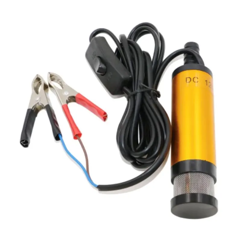 Portable Mini 12V 24V DC Electric Submersible Pump For Pumping Diesel Oil Water Aluminum Alloy Shell 12L/min Fuel Transfer Pump