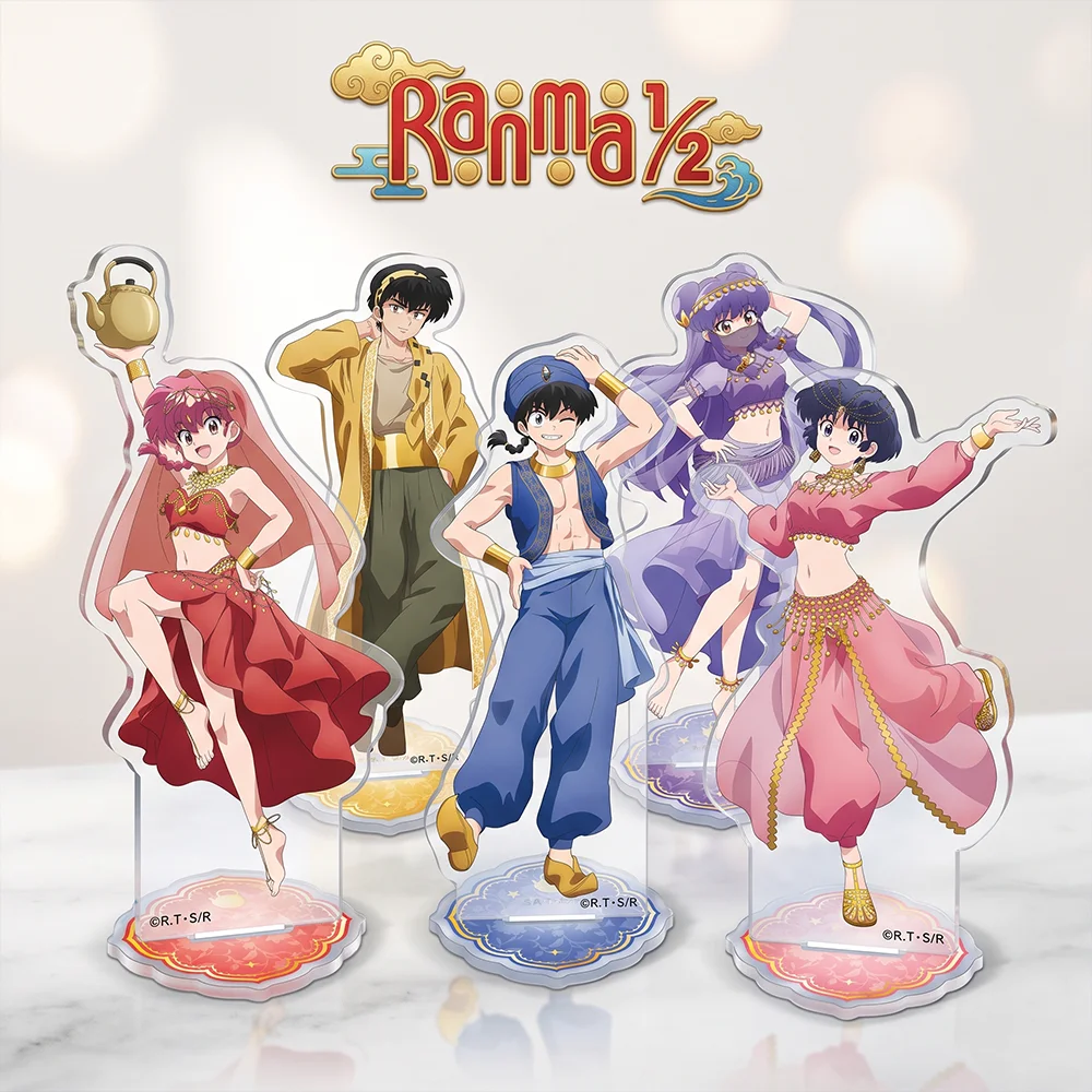 Anime Ranma 1/2 Shampoo Ranma Saotome Akane Tendo 15CM Acrylic Stand Keychain Cosplay Character Model Desk Decor Collect Gifts