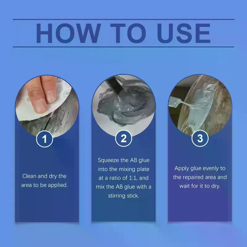 AB Glue Adhesive Agent Super Repair Easy Melt for Metal Aluminum Rods Steel Stainless Copper Iron Plastic Cold Weld Tool