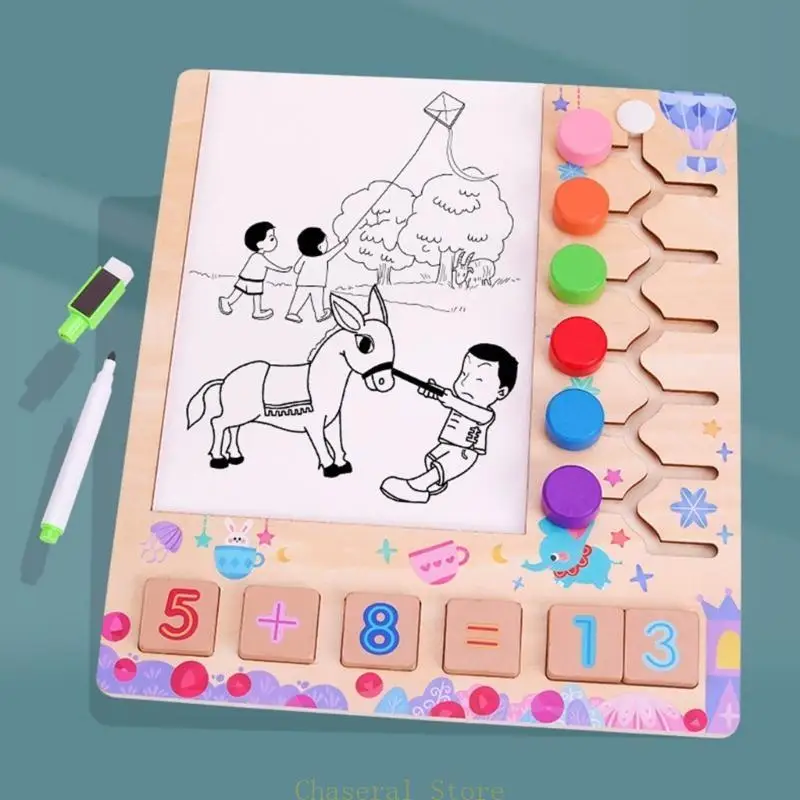 E7CE Board Entrate Toy Math Learning Sordinting Forme per i ragazzi asilo