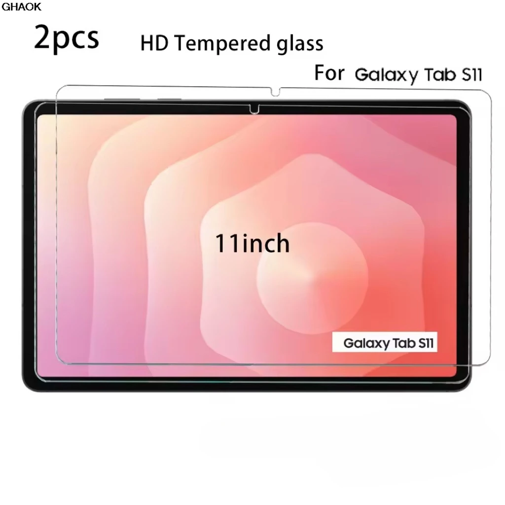 

2 шт. Защитная пленка из закаленного стекла для планшета Samsung Galaxy Tab S11 11,0 дюймов, защитная пленка от отпечатков пальцев и царапин