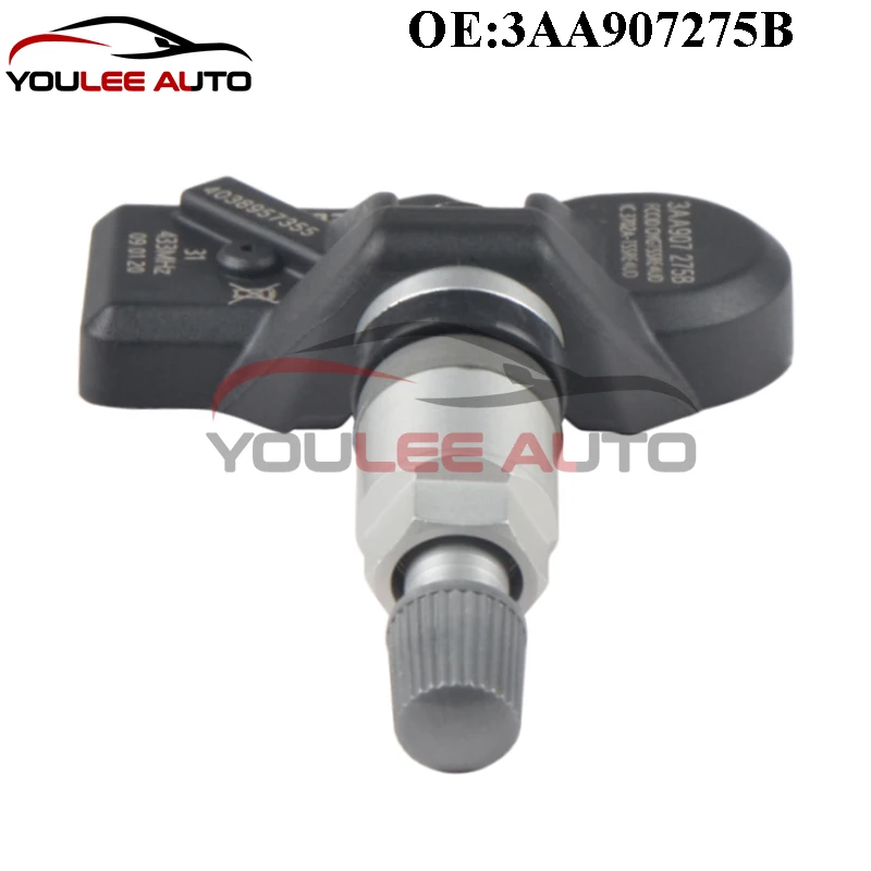 4 szt. Nowy 3AA907275B 3AA907275 Czujnik ciśnienia w oponach TPMS 433MHZ do Volkswagen CC 11-17 Passat B6 10-15 Tiguan 12-21 Auto Parts