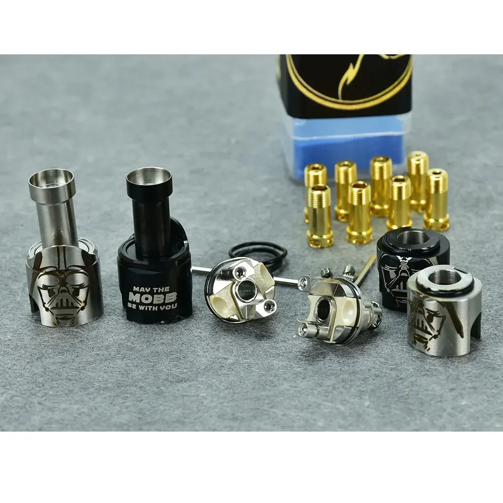 WOLFCOOLVAPE Monarchy MOBB M2 LE Vader RBA สะพาน 316SS Fit Boro Billet กล่อง BB 1-3.5 มม.การไหลของอากาศ Pins Vape Rebuildable ถัง