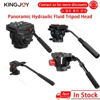 KINGJOY Panoramic Tripod Head Hydraulic Fluid Video Head For Tripod Camera Holder Stand VT-1510/KH-6750/VT-1510/VT-3520