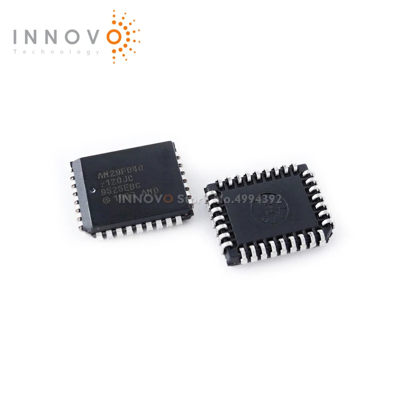 2pcs/lot AM29F040-120JC AM29F040 NOR Flash 512K x 8 Plastic PLCC32 IC CHIP New original