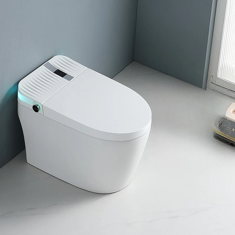 Light smart toilet integrated fully self-electric foam shield toilet instant electric