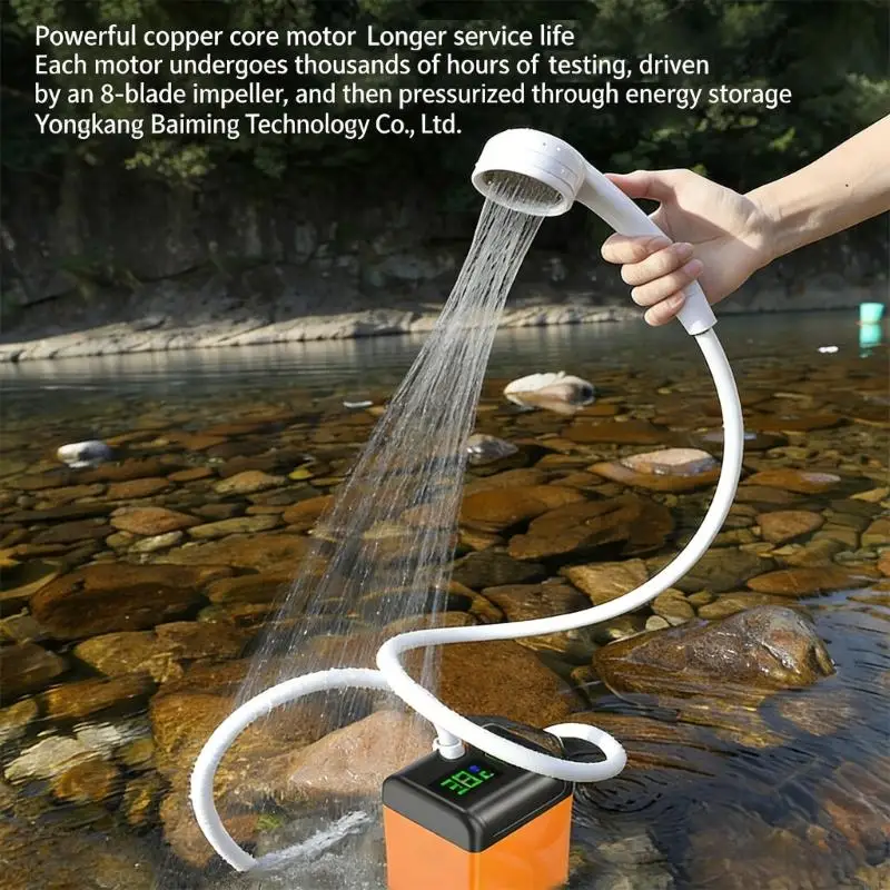 

Strong Outdoor Shower Unit With Digital Temperature Display And Removable Filter For Camping Hiking KXRE