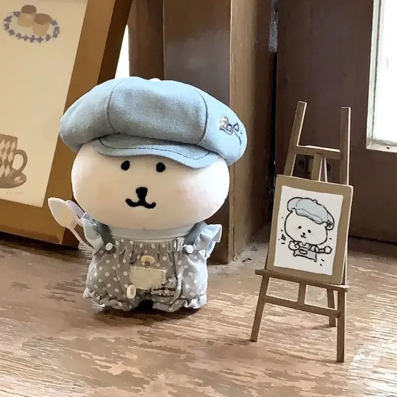 

New Arrival 10cm Blue Tone Little Painter Joke Bear Doll Clothes Cute And Adorable Costume Changeable Dollwear Toy Accessory