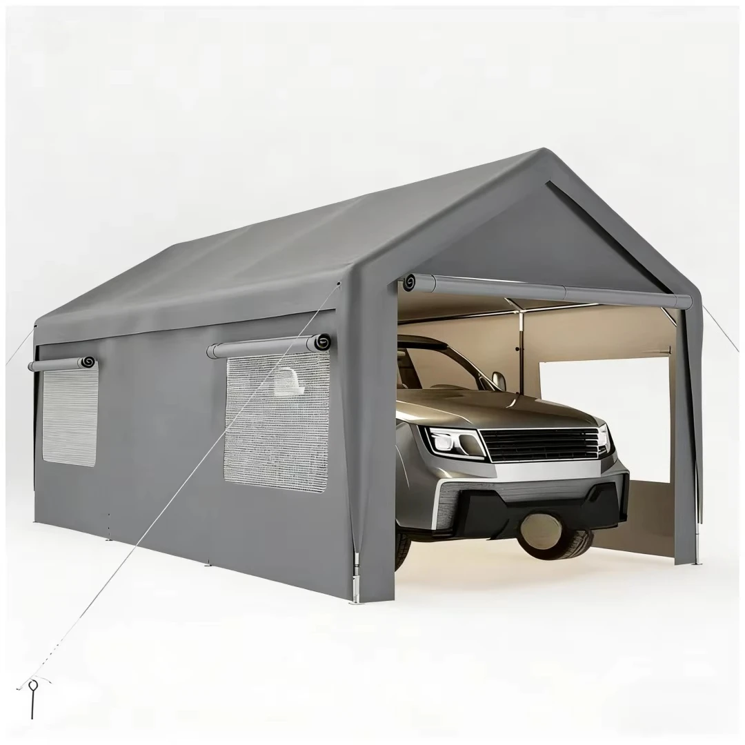 Outdoor Car Shelter 10x20'  Heavy Duty Carports Car Parking Tent Portable Folding Car Garage Canopy Tent