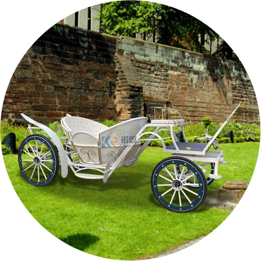 Royal Pumpkin Horse Wagon Carriage Wedding Cart Customized Princess Electric Horse Carriage