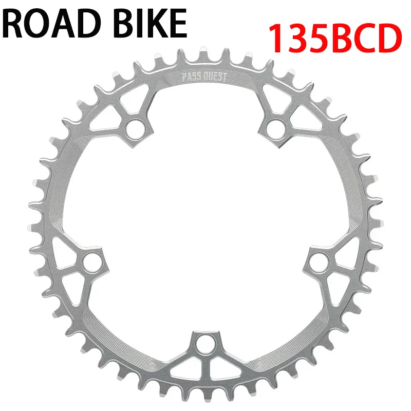 135BCD Five-Claw Chain Wheel 40T 42T 44T 46T 48T 50T 52T 54T 46T 58T Silver For CAMPAGNOLO Chainring Road Bike Sprocket