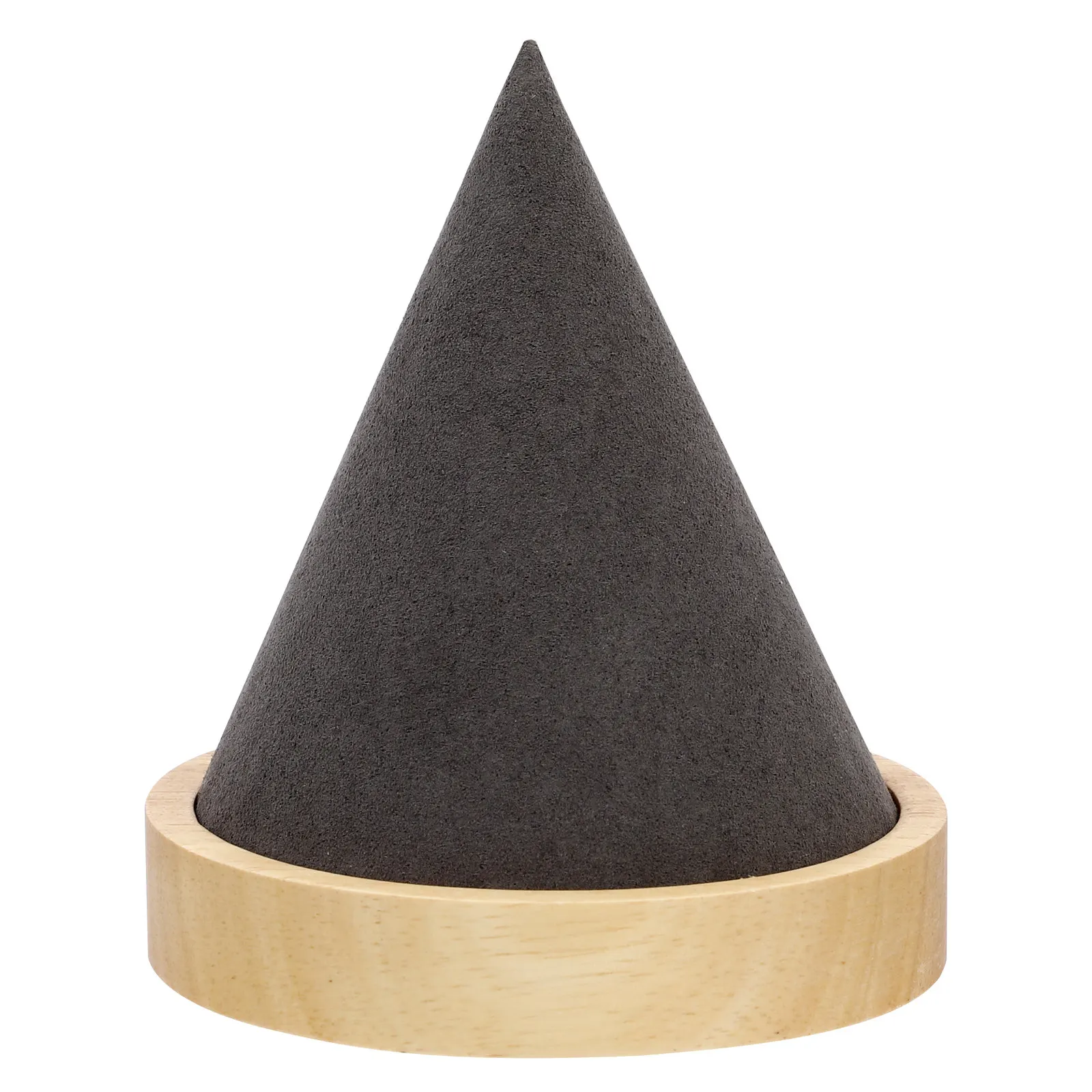 

Cone Shape Jewelry Display Holder Bracelet Watch Organizer Rack Stand For Home Mall Use Solid Wood Elegant Unique